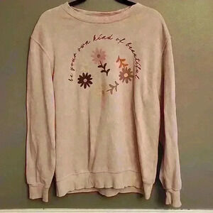 Beautiful Dusty pink floral sweatshirt